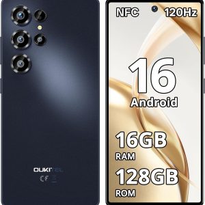 C66 Android 16 Cell Phone Unlocked, 6.73" Display,16GB+128GB/TF 1TB
