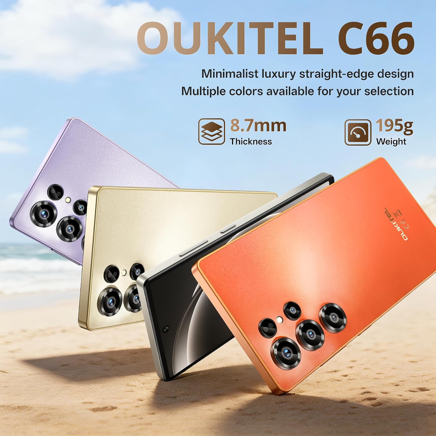 C66 Android 16 Cell Phone Unlocked, 6.73" Display,16GB+128GB/TF 1TB - Image 7