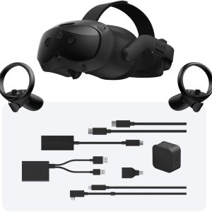 HTC Vive Focus Vision Wired Bundle — XR Headset with DisplayPort PC VR Streaming Kit