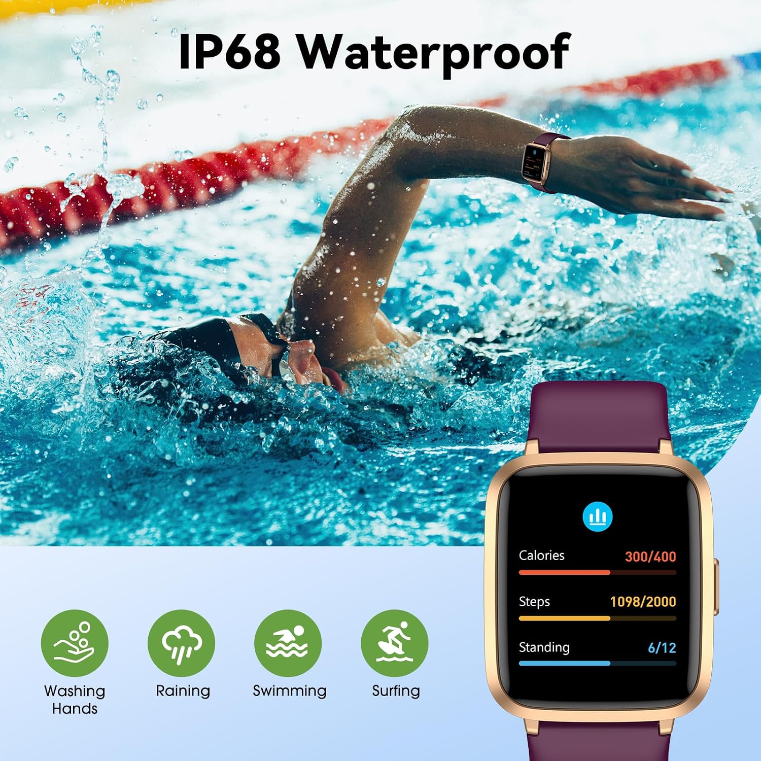 Fitness Tracker with Step/Distance/Calories Counter for Women Men - Image 3
