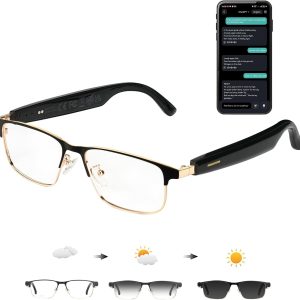 Ai
Translation
Smart
Glasses
with
Chat
GPT,
Bluetooth
Glasses
for
Men
Women
