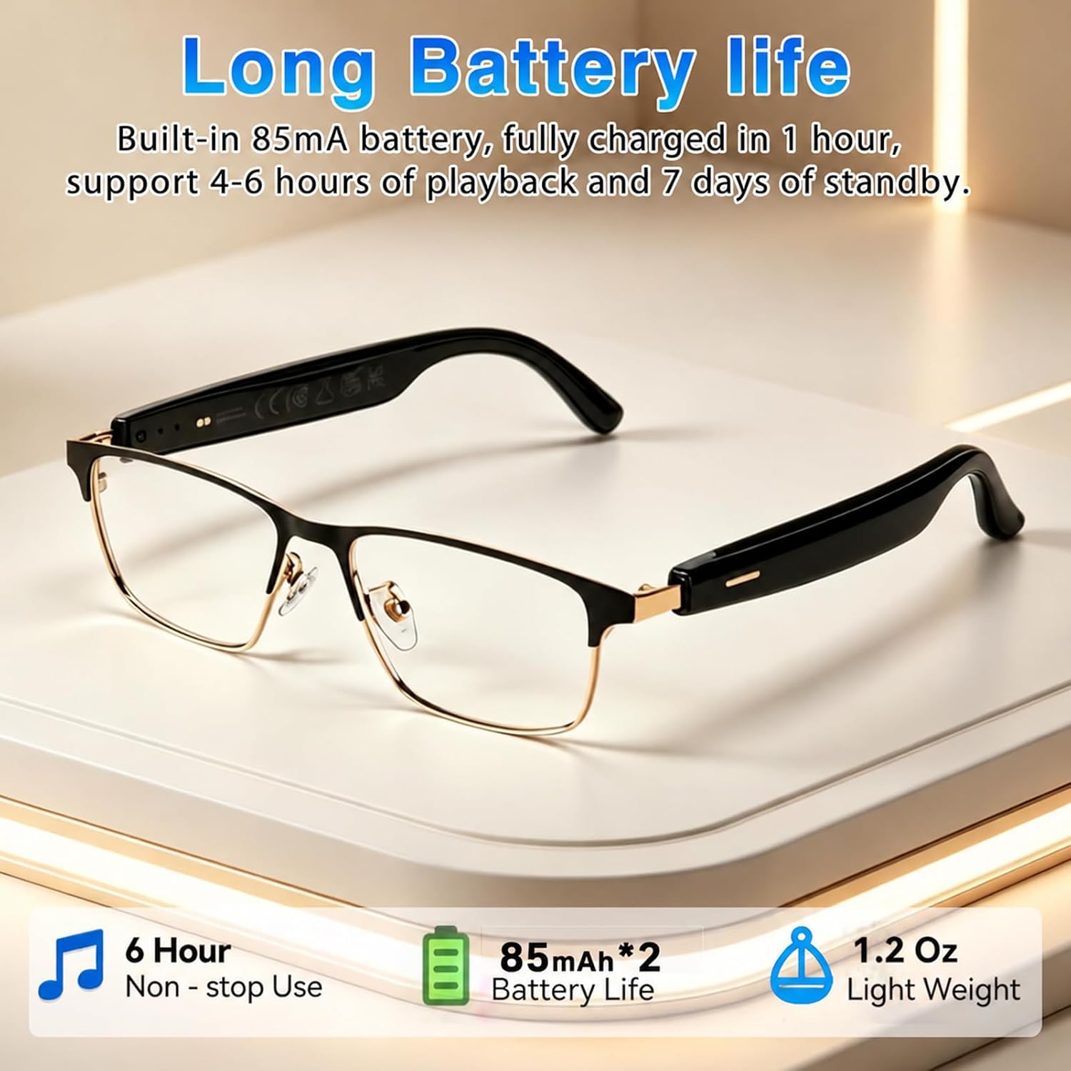 Ai
Translation
Smart
Glasses
with
Chat
GPT,
Bluetooth
Glasses
for
Men
Women - Image 6