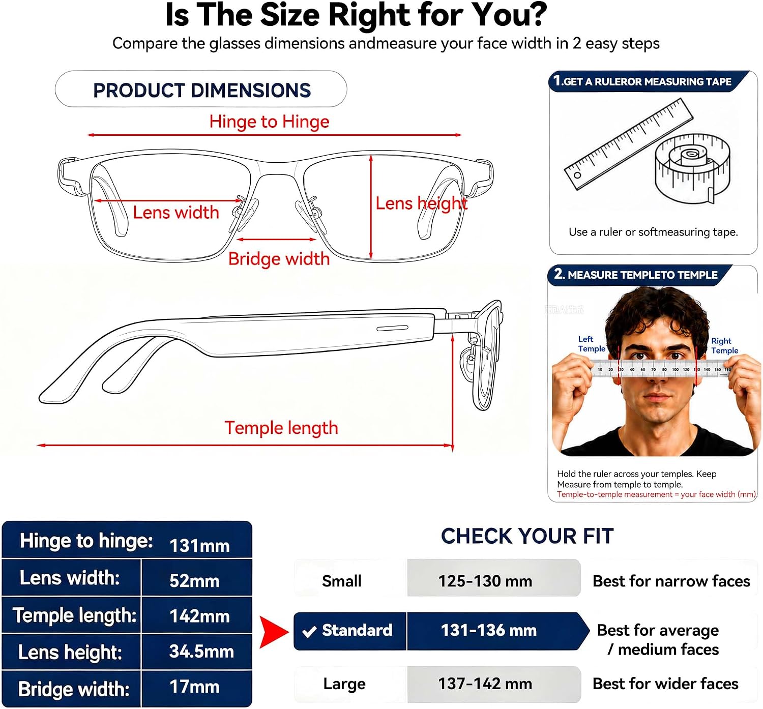 Ai
Translation
Smart
Glasses
with
Chat
GPT,
Bluetooth
Glasses
for
Men
Women - Image 7